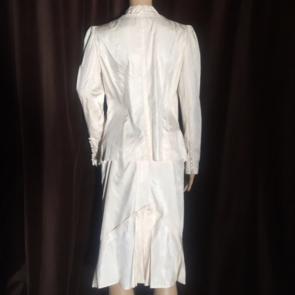 Tom Ford Yves Saint Laurent Runway Ivory Set French 38 - Picture 5 of 10